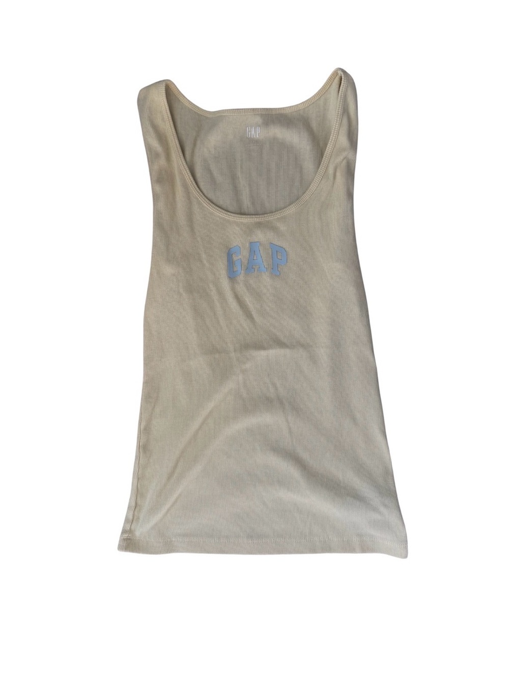 GAP Women's Butter Yellow Logo Tank Top Small NWOT